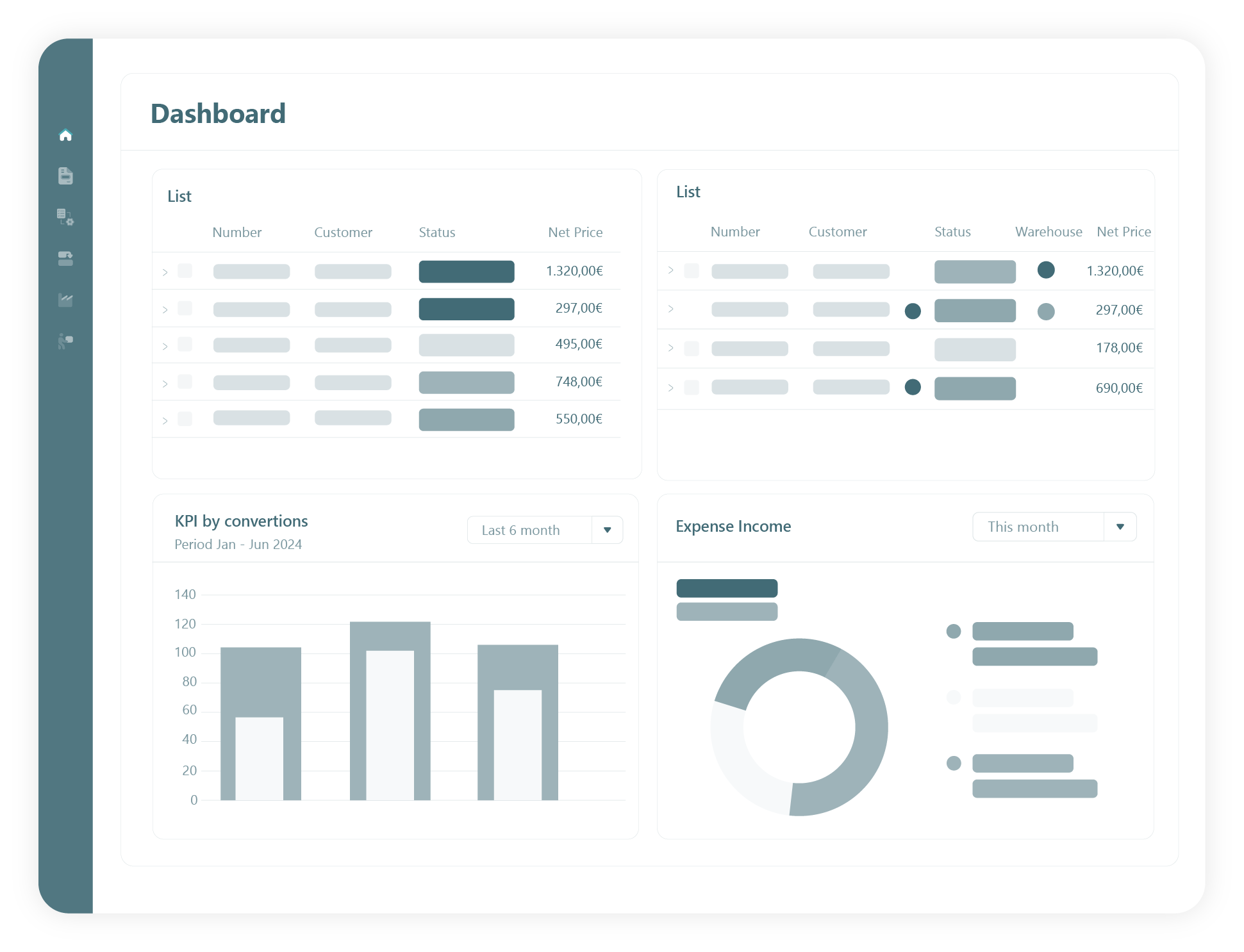 Wsc Printer features - Dashboard